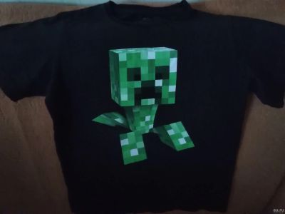Лот: 16546822. Фото: 1. Футболка "Minecraft". (Россия... Футболки, поло, топы, лонгсливы
