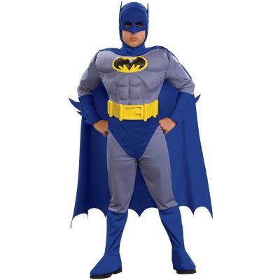Лот: 10615453. Фото: 1. Костюм для мальчика Бетмен с 3D-мышцами. Детские карнавальные, праздничные костюмы