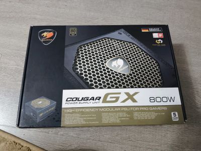 Лот: 25517763. Фото: 1. Блок питания Cougar GX 800W [CGR... Корпуса, блоки питания