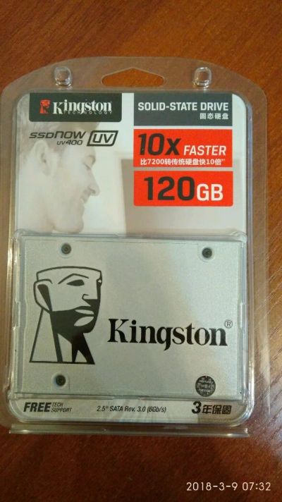 Лот: 11102652. Фото: 1. ssd Kingston uv400 120GB. SSD-накопители