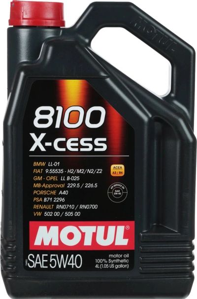 Лот: 16236992. Фото: 1. Масло MOTUL 5W40 X-CESS 8100 4л... Масла, жидкости