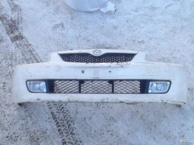 Лот: 8930778. Фото: 1. Mazda Familia BJ# бампер передний. Кузов