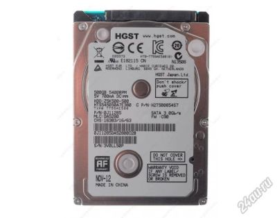 Лот: 5755481. Фото: 1. hgst z5k500-500 Hitachi 500Gb. Жёсткие диски (HDD)