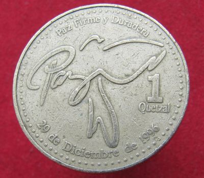 Лот: 15301028. Фото: 1. Гватемала 1 кетсаль, 2000г. Остальные страны