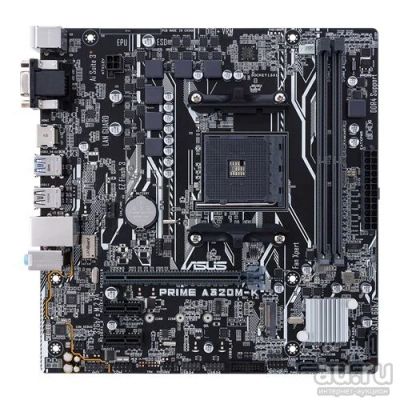 Лот: 17903435. Фото: 1. Asus PRIME A320M-K PRIME A320M-K. Материнские платы
