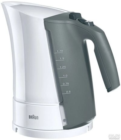 Лот: 13695878. Фото: 1. Электрочайник BRAUN WK 500 белый. Чайники, кофемашины, кулеры