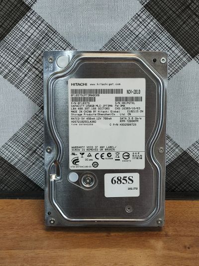 Лот: 19583284. Фото: 1. Жесткий диск SATA-II 3,5 Hitachi... Жёсткие диски (HDD)