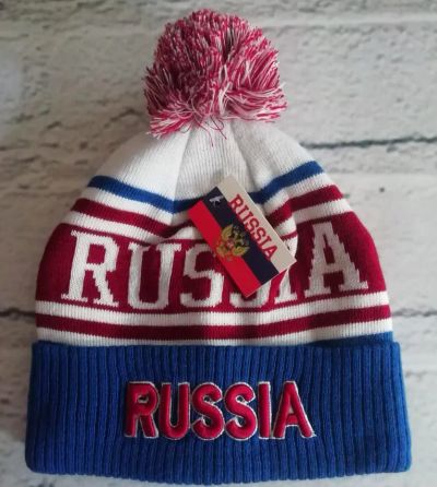 Лот: 25762181. Фото: 1. Шапочка с помпоном двойная, осень-зима... Головные уборы