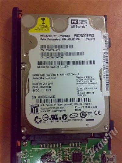 Лот: 731253. Фото: 1. Жесткий диск hdd SATA 2.5" WD... Жёсткие диски (HDD)