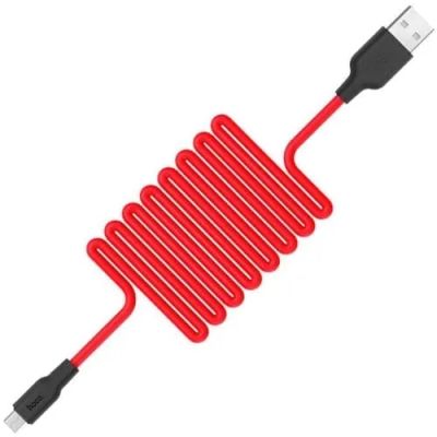 Лот: 21430853. Фото: 1. Кабель USB Hoco X21 Micro силиконовый... Дата-кабели, переходники