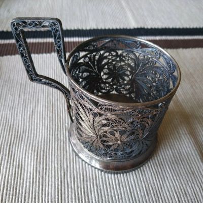 Лот: 15077476. Фото: 1. Подстаканник скань КХИ. Предметы интерьера и быта
