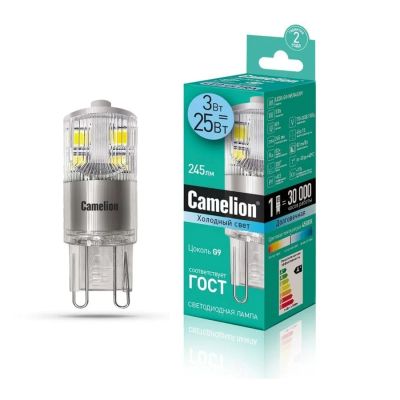 Лот: 21517153. Фото: 1. Лампа G9 Camelion LED3-G9-NF/845... Лампочки