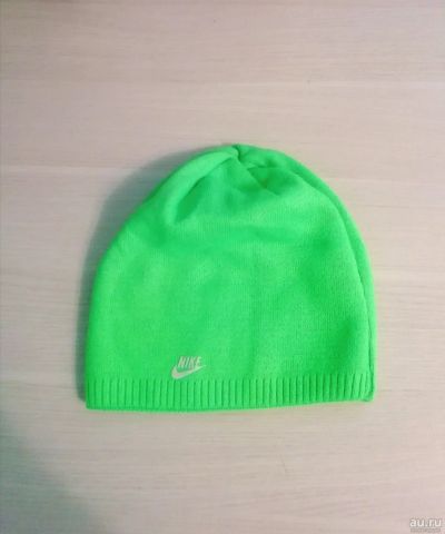 Лот: 18345582. Фото: 1. Шапка зимняя Nike с флисом зелёная... Головные уборы