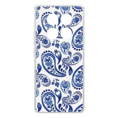 Лот: 25086328. Фото: 1. Чехол Krutoff Clear Case "Гжель... Чехлы, бамперы