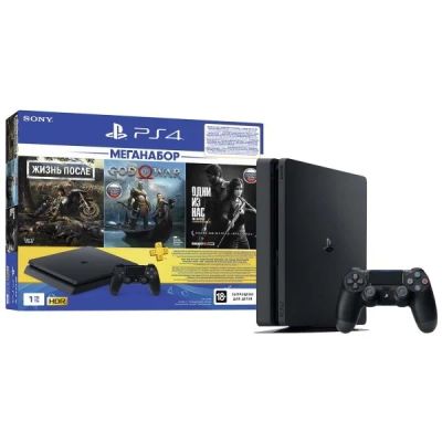 Лот: 16270953. Фото: 1. PS4, PlayStation 4 1TB DG/GOW... Игровые приставки, консоли