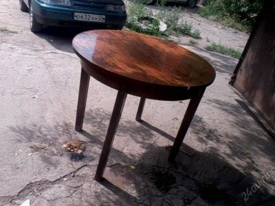 Лот: 5873362. Фото: 1. большой стол круглый деревянный... Мебель