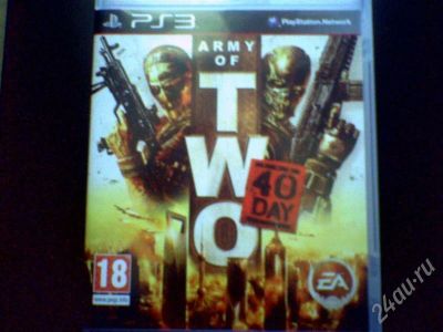Лот: 452454. Фото: 1. army of two 40 day диск для ps3... Игры для консолей