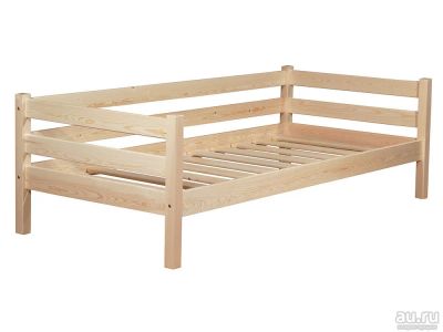 Лот: 8685831. Фото: 1. Кровать деревянная 80х190 см. Кровати