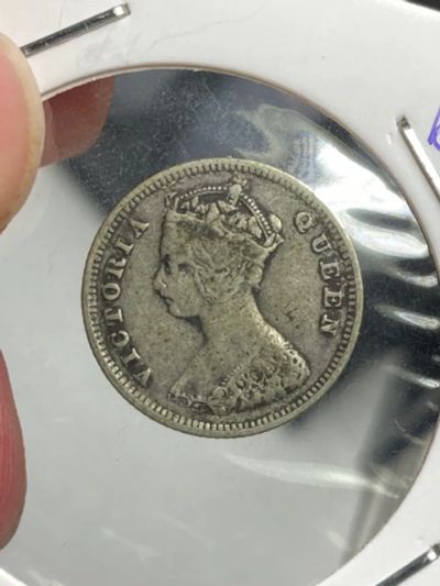 Лот: 19863258. Фото: 1. Гонконг 10 центов, 1893. Азия