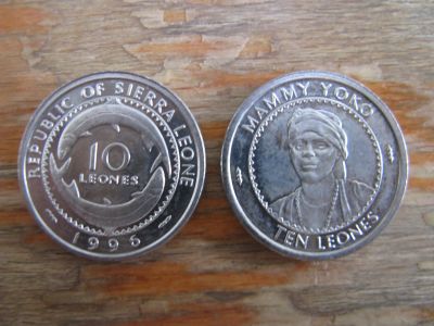 Лот: 21075125. Фото: 1. Монеты Африки. Сьерра Леоне 10... Африка