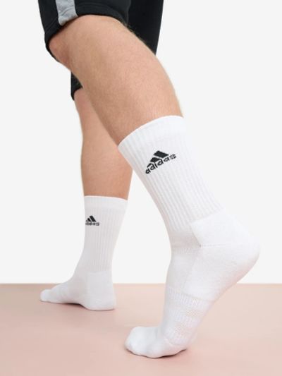 Лот: 22453400. Фото: 1. Носки adidas, 3 пары, Белый. Другое (спортивная одежда)
