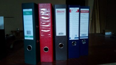 Лот: 16311360. Фото: 1. Папка регистратор 70-80 мм (картон... Папки, портфели