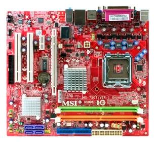 Лот: 7938874. Фото: 1. MSI 945GCM7-F (LGA775, 2xDDR2... Материнские платы