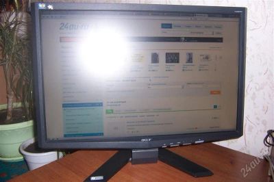 Лот: 2425269. Фото: 1. Продам монитор Acer x223w черного... ЖК-мониторы