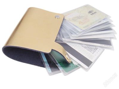 Лот: 935115. Фото: 1. Кожанная визитница. Бумажники, кошельки, портмоне