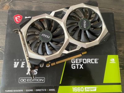 Лот: 25524218. Фото: 1. Видеокарта MSI GeForce GTX 1660... Видеокарты