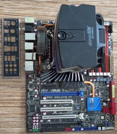 Лот: 18337824. Фото: 1. ASUS P6T Deluxe V2 + процессор... Комплекты запчастей