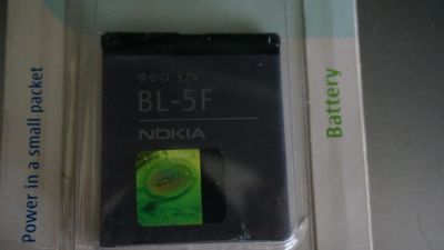 Лот: 5958349. Фото: 1. батарея нокиа BL-5F 3, 7V новая. Другое (смартфоны, связь, навигация)