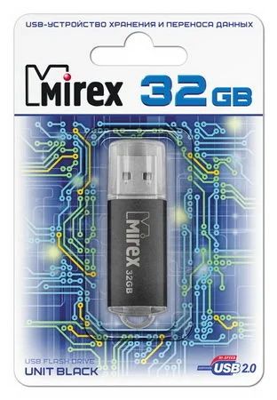Лот: 9988271. Фото: 1. 32GB USB Flash, MIREX Unit Black... USB-флеш карты