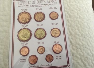Лот: 11420059. Фото: 1. ЮАР Набор монет. Наборы монет