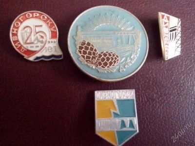 Лот: 2724631. Фото: 1. Значки Дивногорск. 4 шт. (№1736м... Юбилейные