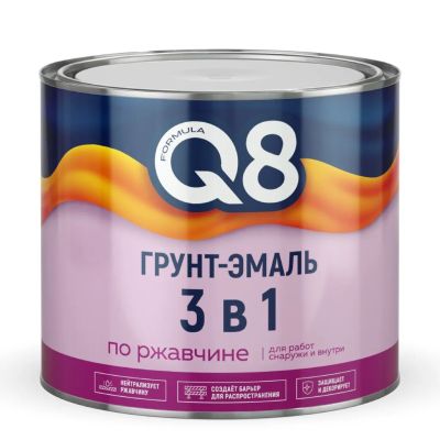 Лот: 25394769. Фото: 1. Грунт-эмаль Formula Q8, по ржавчине... Краски, лаки, растворитель