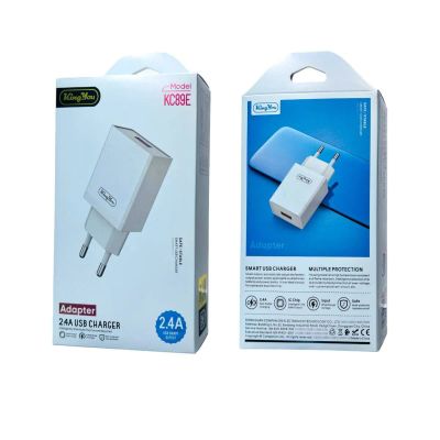 Лот: 22142805. Фото: 1. СЗУ KING YOU USB-A KC89E 2.4A... Зарядные устройства, блоки питания, адаптеры сетевые для смартфонов