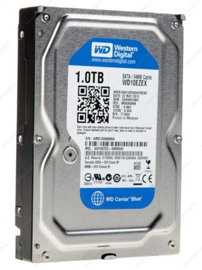 Лот: 4774616. Фото: 1. Жесткий диск SATA-3 1Tb WD Blue... Жёсткие диски (HDD)