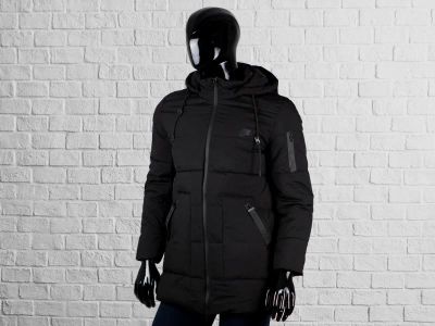 Лот: 14957155. Фото: 1. Пуховик Nike army run black. Верхняя одежда