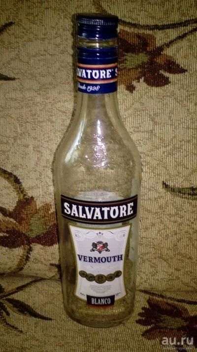 Лот: 10174902. Фото: 1. Бутылка Вермут (Salvatore Vermouth... Бутылки, пробки, этикетки