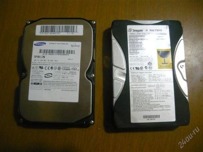 Лот: 1609740. Фото: 1. два жестких диска одним лотом. Жёсткие диски (HDD)