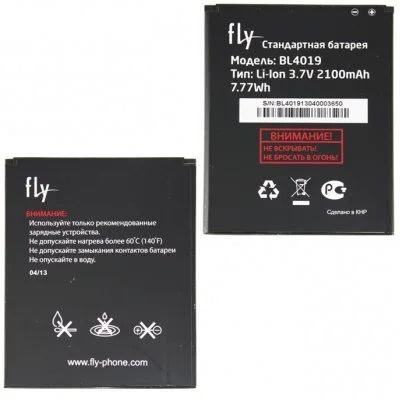 Лот: 5897707. Фото: 1. Акб Fly iQ446 Magic BL4019 (2100... Аккумуляторы