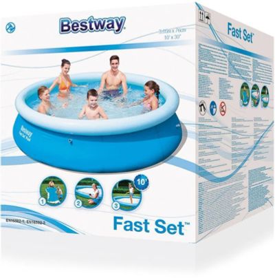 Лот: 11285817. Фото: 1. Бассейн Bestway Fast Set Pool... Бассейны, аксессуары и комплектующие