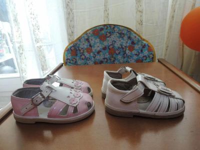 Лот: 7559791. Фото: 1. Сандалии, дев 14 см. Сандалии