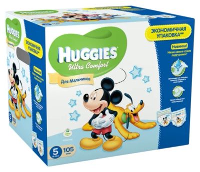 Лот: 7107451. Фото: 1. Huggies Ultra Comfort для мальчиков... Детская гигиена