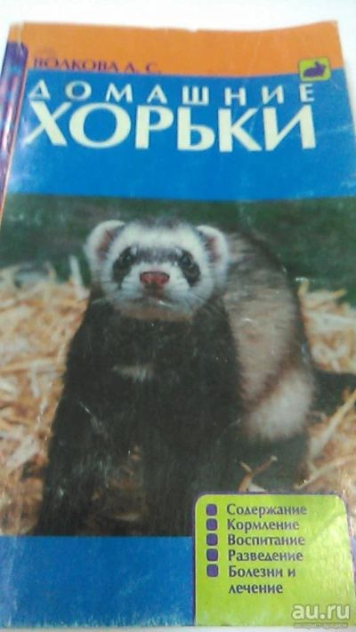 Лот: 9974770. Фото: 1. Книга. Домашние хорьки. Волкова... Домашние животные
