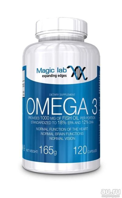 Лот: 8722043. Фото: 1. Omega 3 120 капс Омега 3 от Magic... Спортивное питание, витамины