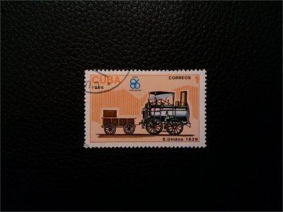 Лот: 11536528. Фото: 1. 1986. Куба. Паровоз. Марки