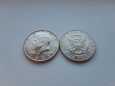 Лот: 18170115. Фото: 1. США 50 центов 1989 г ( Half dollar... Америка