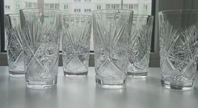 Лот: 21546237. Фото: 1. Хрустальные стаканы СССР. Кружки, стаканы, бокалы